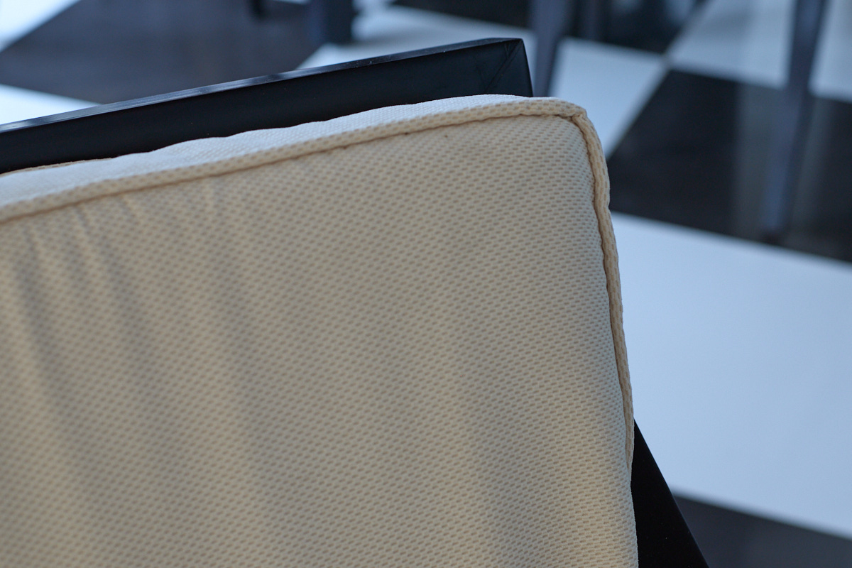 Upholstery fabric on a living room chair